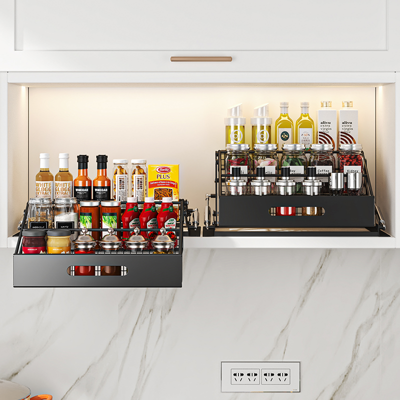 Commercial Kitchen Shelving - 1개 3단 풀다운 정리대 리프트형 접이식