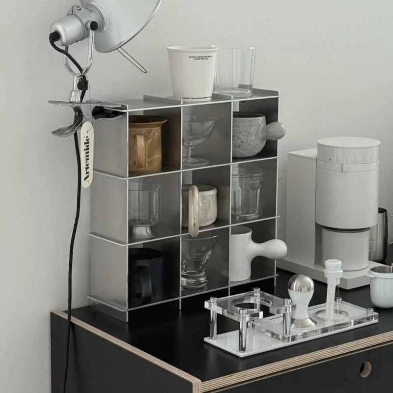 Commercial Kitchen Shelving - 미니멀리스트 알루미늄 합금 조리대 머그컵 보관
