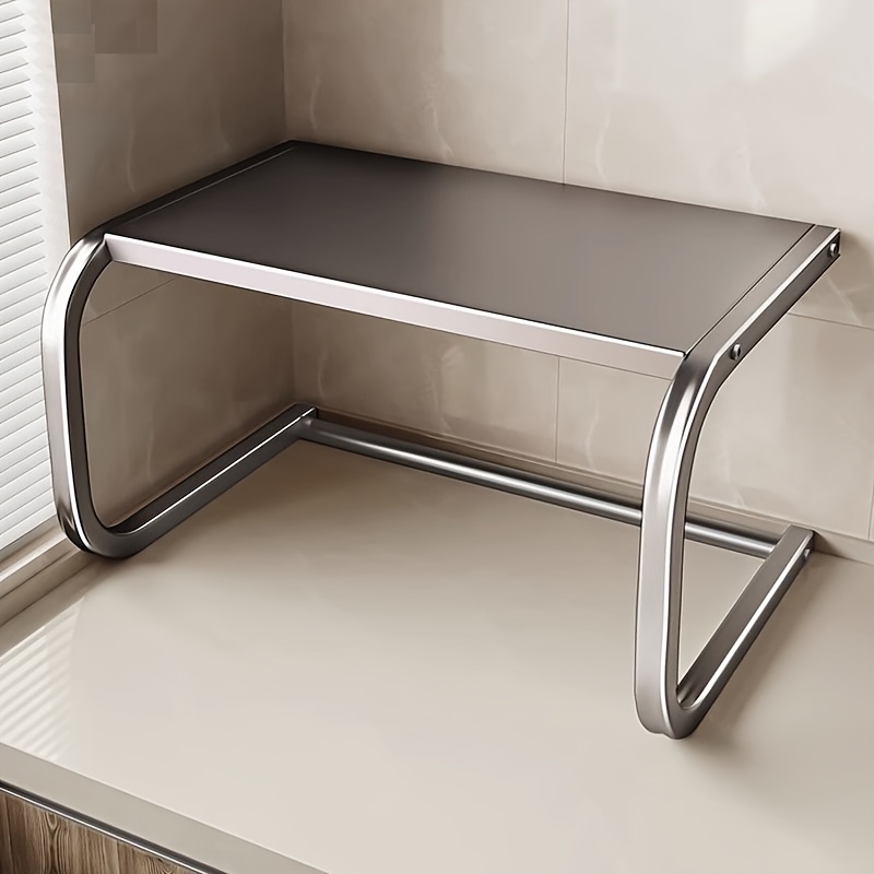 Commercial Kitchen Shelving - 넓은 2단 금속 전자레인지 선반, 오븐
