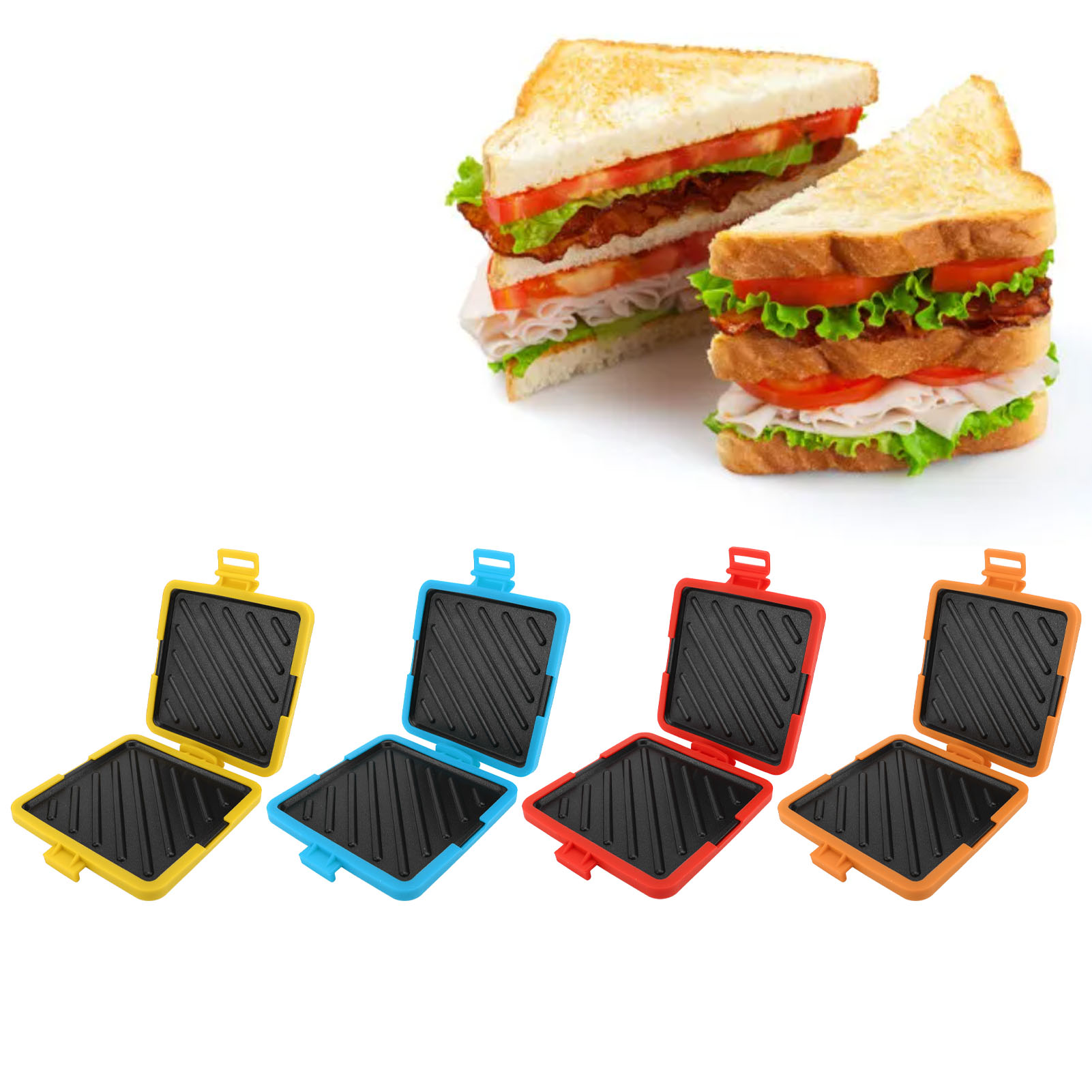 Sandwich Press Panini - 토스티 메이커 전자레인지 토스티 샌드위치 메이커