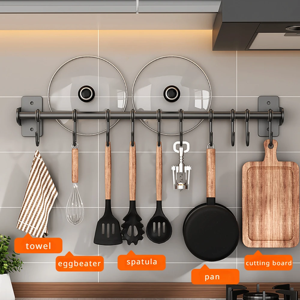 Commercial Kitchen Shelving - 무타공 주방 후크 랙 스테인리스 스틸