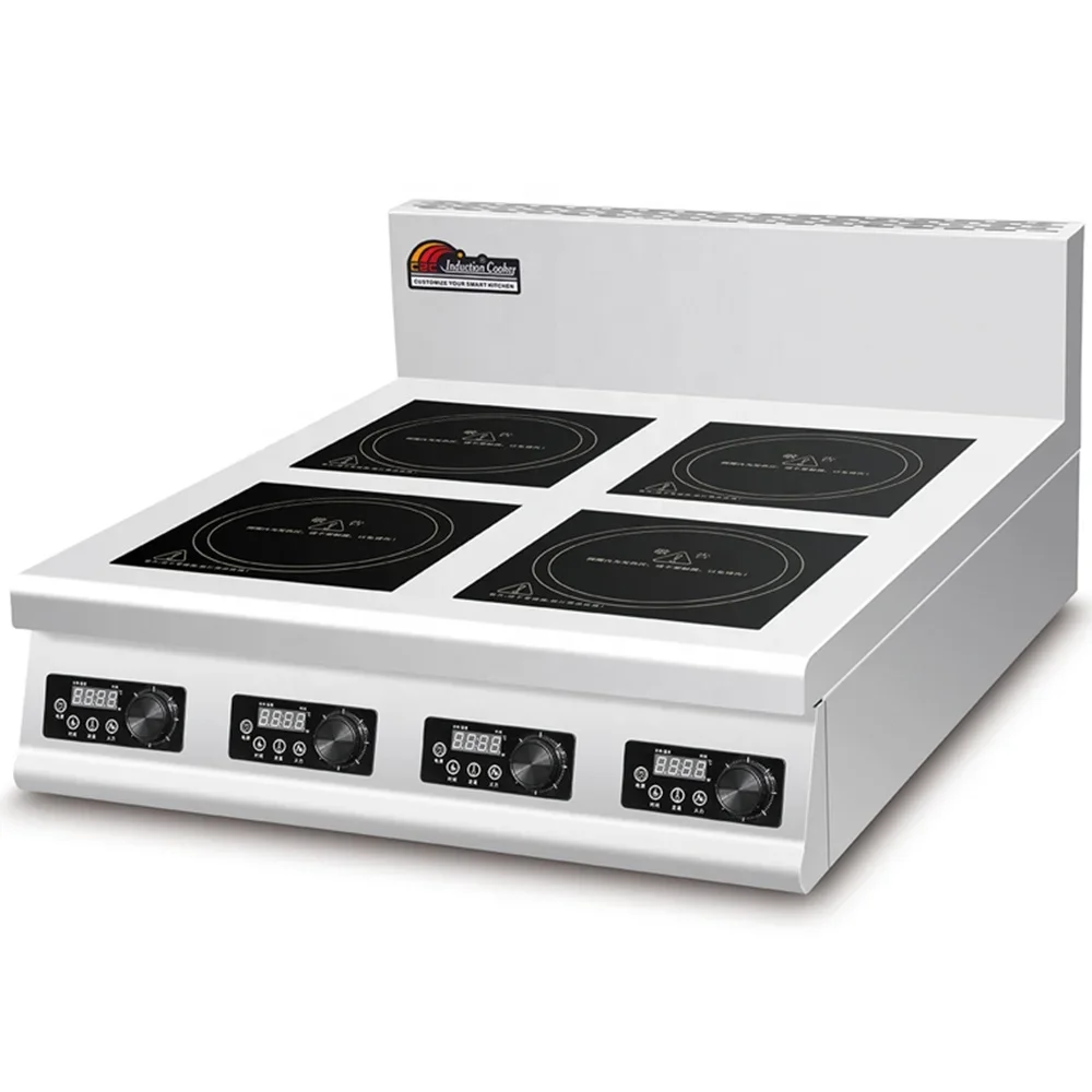 Commercial Kitchen Induction - 4구 평면 산업용 상업용 인덕션 쿠커