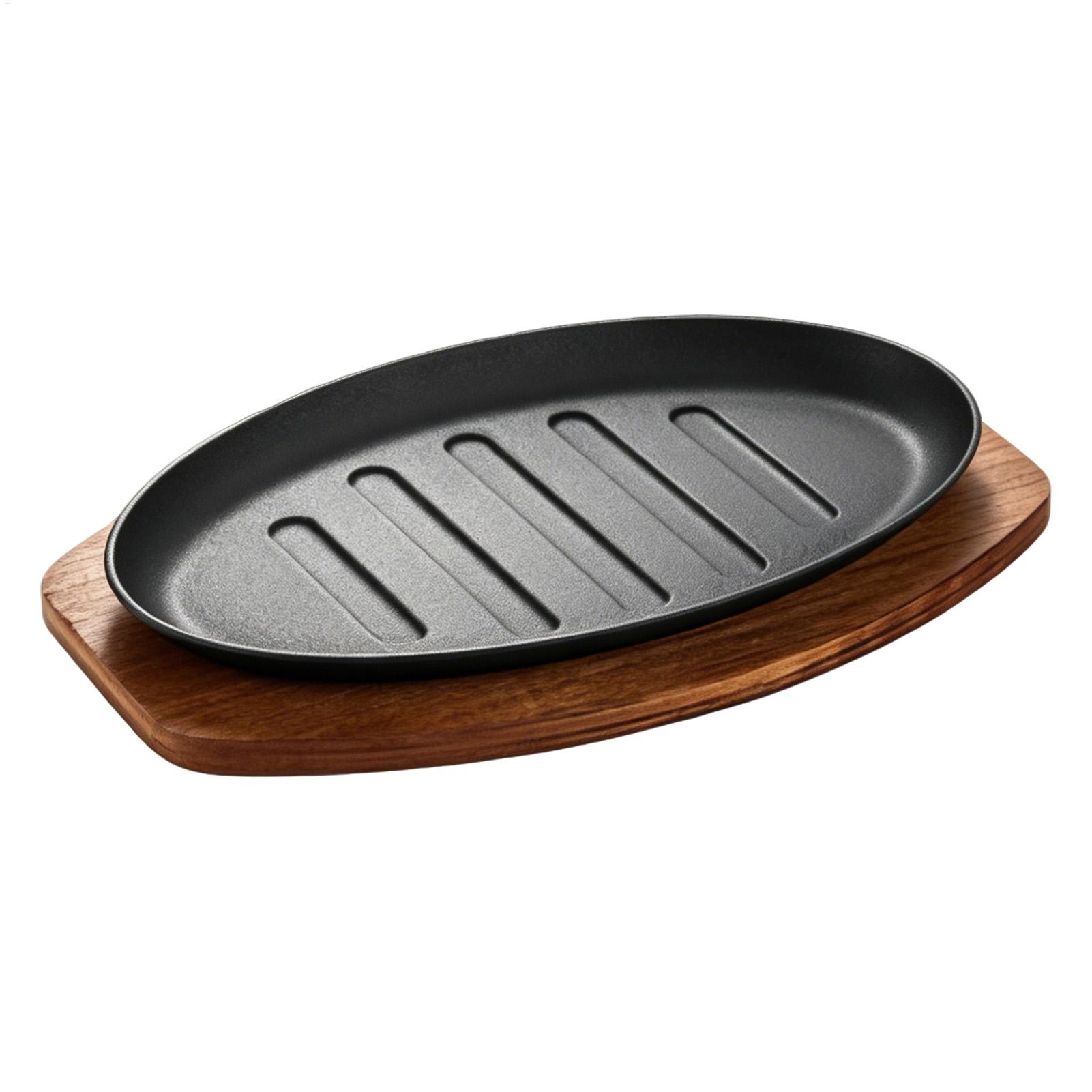 주철 타원형 레스토랑 바베큐 플레이트 스테이크 뜨거운  - Teppanyaki Grill Table 리뷰 및 가격
