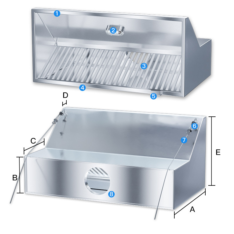 상업용 스테인리스 스틸 주방 공기청정기 심플 레인지 후 - Commercial Kitchen Vent Hood 리뷰 및 가격