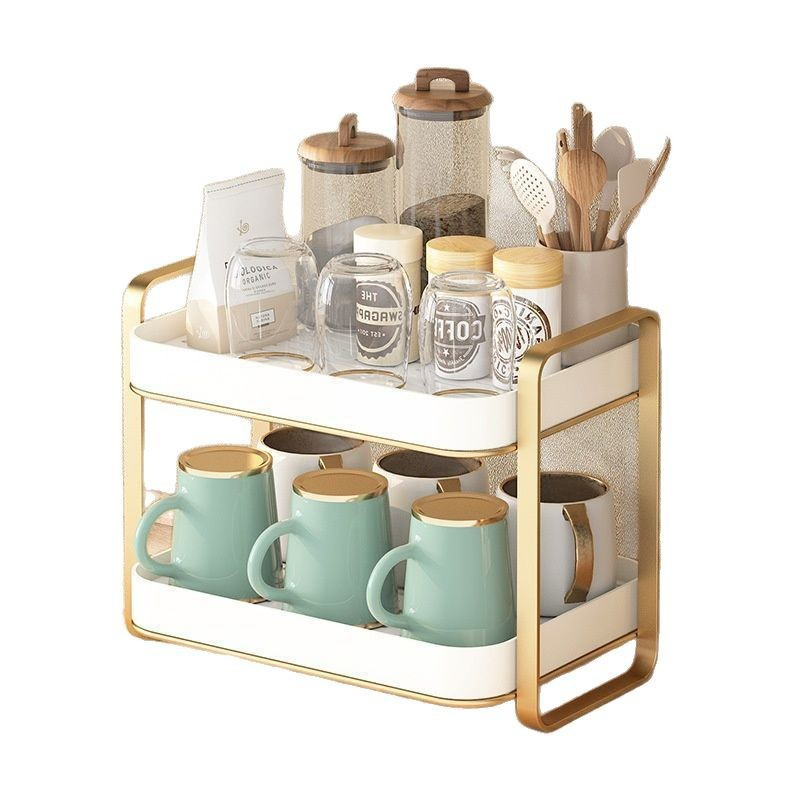 2단 컵 정리대 머그컵 홀더 유리컵 보관 선반 물받이  - Commercial Kitchen Shelving 리뷰 및 가격
