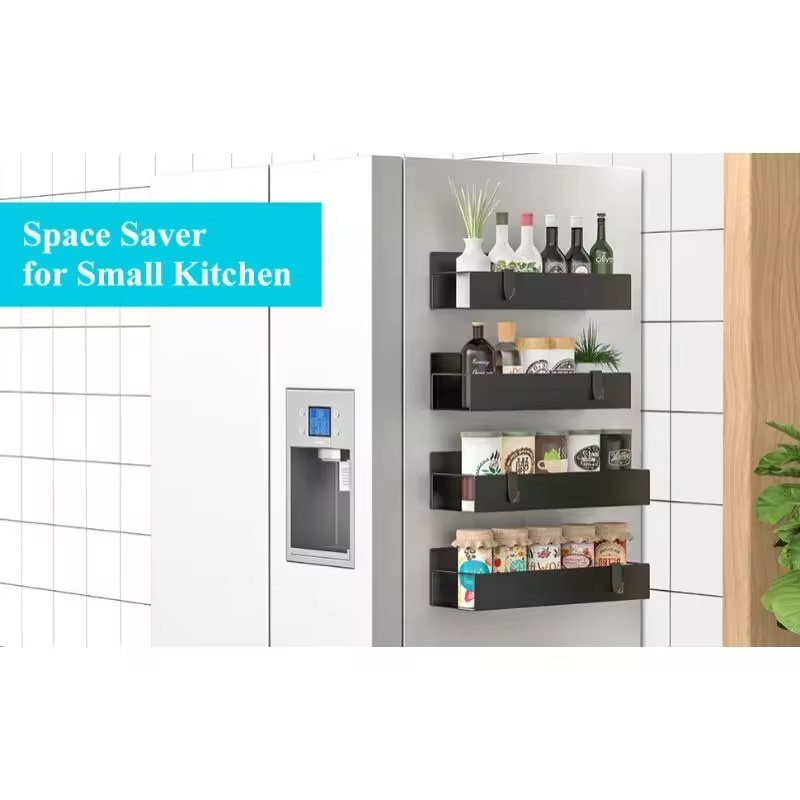 냉장고 옆 수납용 자석식 블랙 철제 선반, 컴팩트한 주 - Commercial Kitchen Shelving 리뷰 및 가격