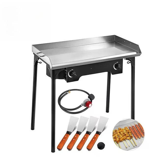 유니버설 직사각형 가스 그릴 SS201 플레이트 휴대용 - Teppanyaki Grill Table 리뷰 및 가격