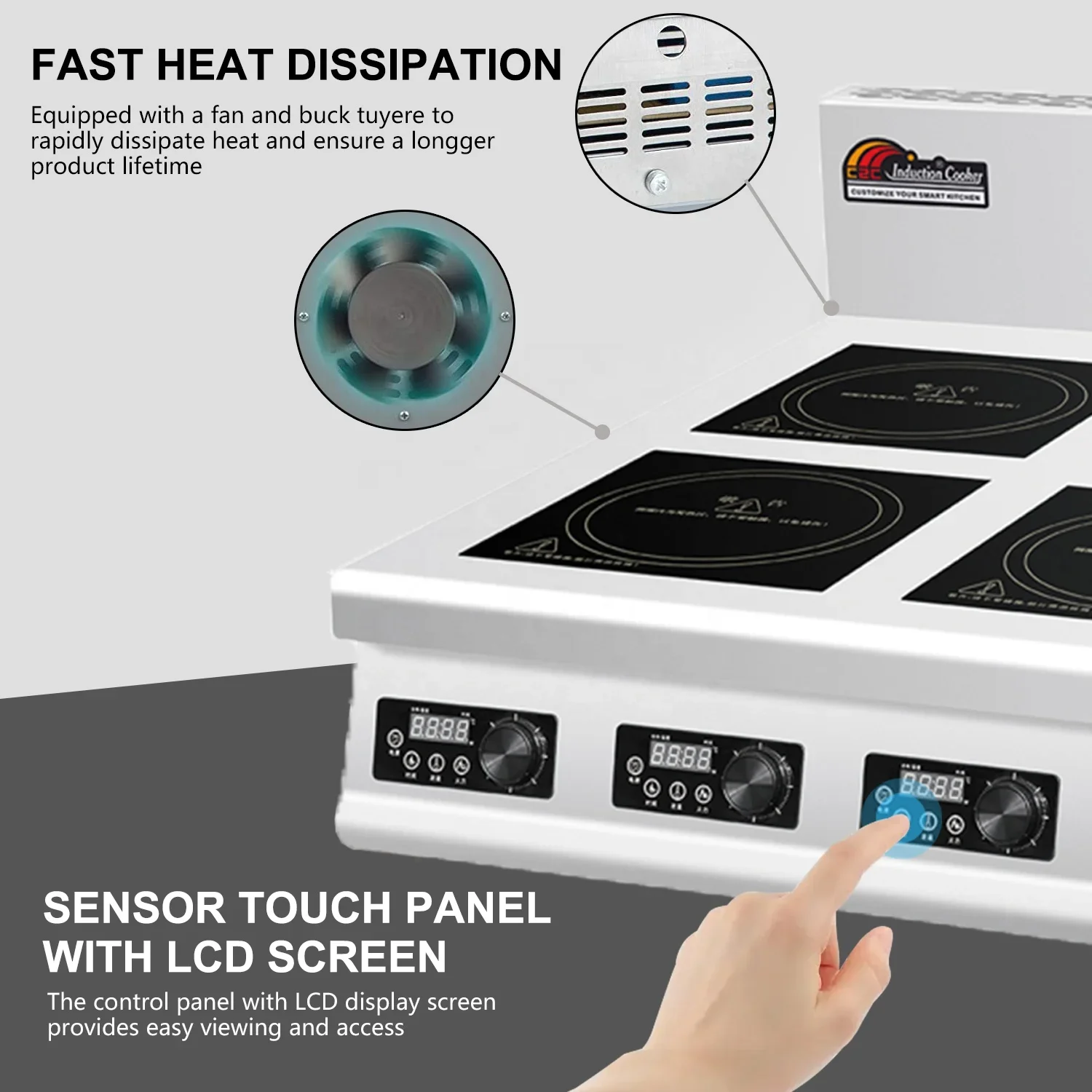 4구 평면 산업용 상업용 인덕션 쿠커 쿡탑 OEM 스토 - Commercial Kitchen Induction 리뷰 및 가격