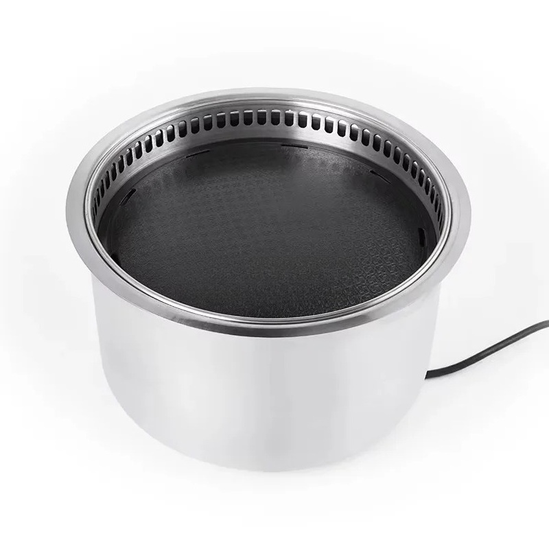 새로운 상업용 1500W 원형 전기 바베큐 그릴, 무연 - Commercial Kitchen Installation 리뷰 및 가격