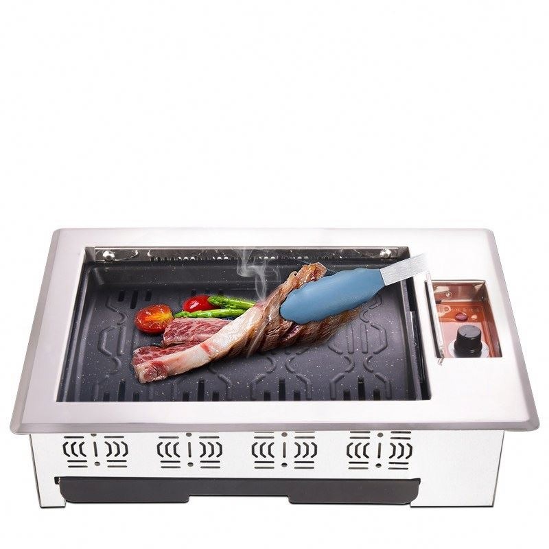 공장 직판 전기 히팅 바베큐 그릴 테이블 내장형 테판야 - Teppanyaki Grill Table 리뷰 및 가격