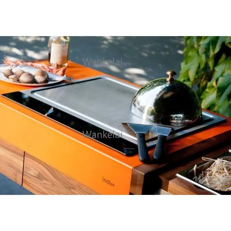 상업용 전기 인덕션 테판야키 그릴 내장형 모듈식 조리  - Teppanyaki Grill Table 리뷰 및 가격